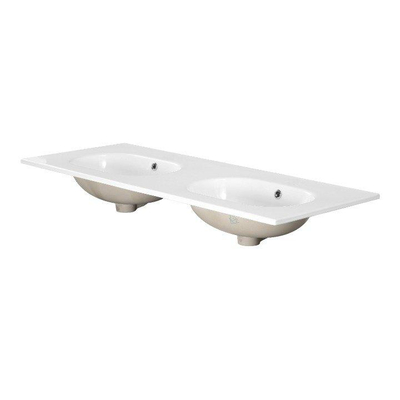 Saniclass Chaci Lavabo - 120x46x14cm - sans trous de robinet - céramique - blanc