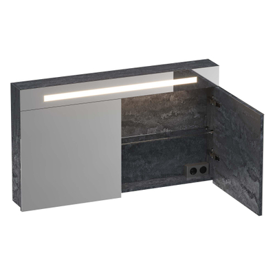 BRAUER Promise spiegelkast – 119x70x15 cm – directe LED – Damascus