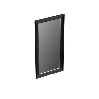 Forzalaqua Reno 2.0 miroir 40x80cm Rectangulaire sans éclairage avec cadre Chêne massif Black oiled