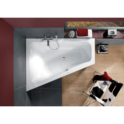 Villeroy & Boch Loop & Friends Loop en friends bad - 175x135cm links - met hoekige binnenvorm - glans wit