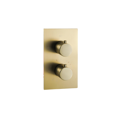 Fortifura Calvi Thermostatische Inbouwkraan - Geborsteld Messing PVD (Goud) OUTLETSTORE