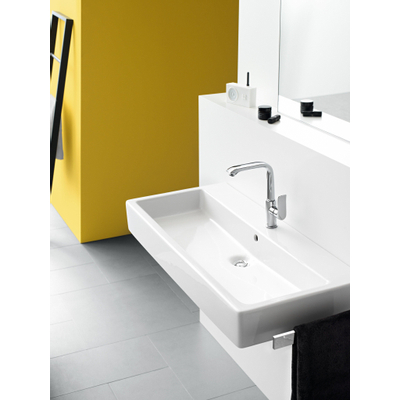 Hansgrohe Metris Wastafelkraan - met hoge - draaibare uitloop - met waste - hoogglans chroom