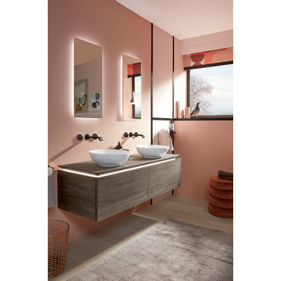 Villeroy & Boch Loop & Friends opzetwastafel - 38x38cm - zonder kraangat - met overloop CeramicPlus - White Alpine (glans wit)