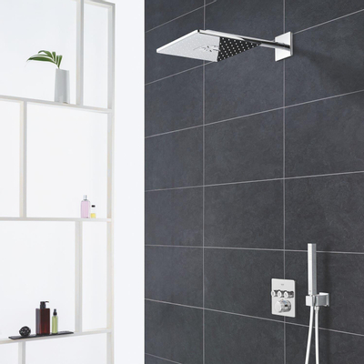 Grohe SmartControl inbouw regendoucheset – 31 cm rechthoekige hoofddouche – 2 standen – staafhanddouche – chroom