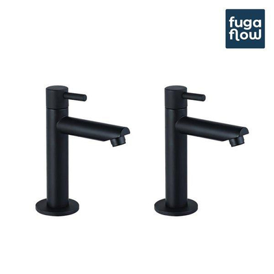 FugaFlow Sobrado Fonteinkraan - wastafelkraan - 14.4cm - 2 stuks - mat zwart