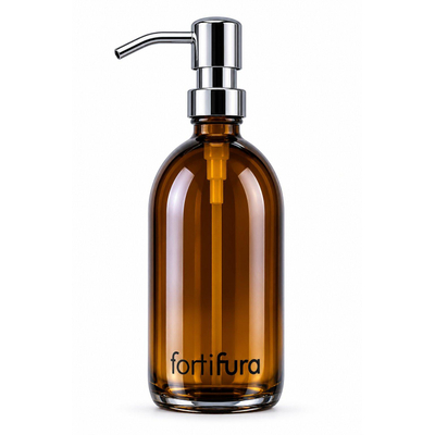 Fortifura Calvi Distributeur de savon - 500ml - lot de 2 - support - chrome