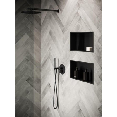Looox Storage Collection Niche encastrable - 60x30x7cm - bride - noir mat