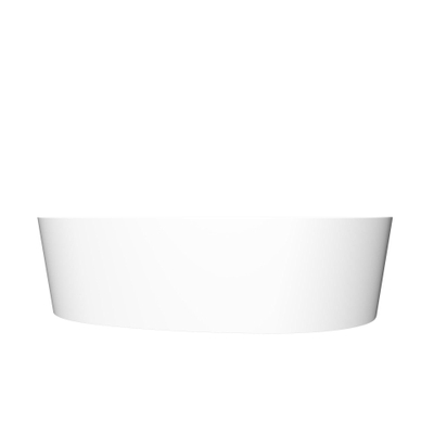 Arcqua Rocker vasque à poser - 50x37x13cm - organique - cast marble - blanc mat