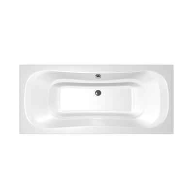 Xenz Nassau Baignoire duo - 200x90x52 - bonde au milieu - acrylique - blanc