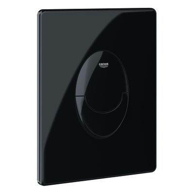 GROHE Start bedieningsplaat - 15.6x19.7cm - dubbele spoeling - glans zwart