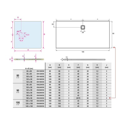 Riho Velvet Sole Receveur rectangulaires Rectangulaire 120x80cm Solid surface Blanc mat