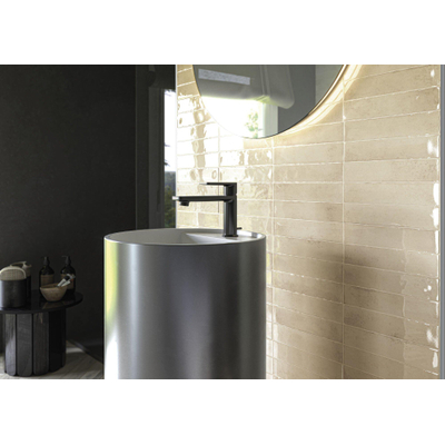 Terravito Dorelia carreau mural - 5x25cm - Ivoire brillant (crème)