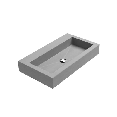 Thebalux wastafel model Raw 1x kom zonder kraangat