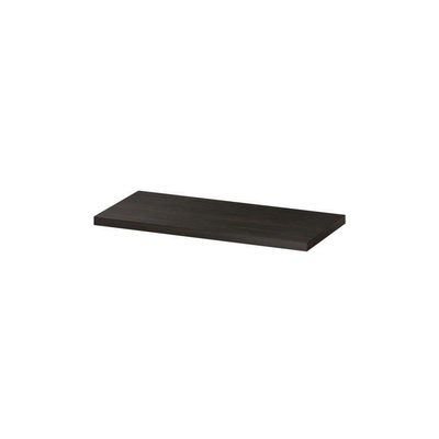 INK Topdeck Plan vasque - 100x45x3.5cm - pour meuble bas - MFC Chêne intense