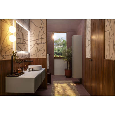 Hansgrohe Xuniva Vasque à poser - 40x40cm - ronde - sans trou de robinet - sans trop-plein - sable beige mat