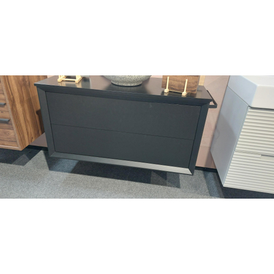 Saniclass Prime Core Wastafelonderkast - 100x55x45cm - 2 lades - push to open - MDF - mat zwart MET TopbladSHOWROOMMODEL