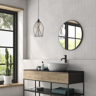 SAMPLE Prissmacer Cerámica Beton Cire Bercy carreau de sol et de mur aspect béton Blanc mat