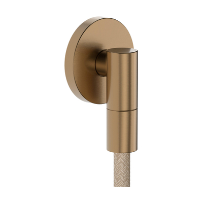 Hansgrohe Fixfit fine s Muuraansluitbocht - zonder terugslagklep - geborsteld brons