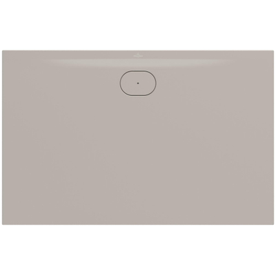 Villeroy & Boch Ecora douchebak - 140x90x3.5cm - afvoer lange zijde - almond (beige)