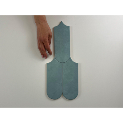 Terravito Evarno wandtegel - 8x21.5cm - Aqua mat (blauw)