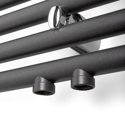 Wiesbaden Elara sierradiator 76.6x60cm midden onder aansluiting 463Watt antraciet SHOWROOMMODEL