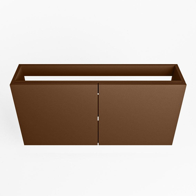 Mondiaz FOWY Meuble sous lave-mains - 100x22x50cm - 2 portes - push to open - softclose - Rust