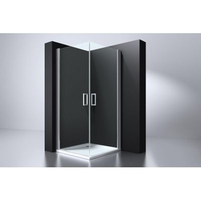 Best Design Erico douchecabine vierkant 100x100x192cm met 2 deuren 6mm veiligheidsglas chroom