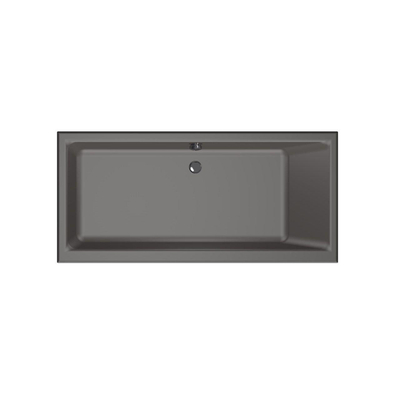 Xenz Kristal Baignoire - 160x75x48 - bonde centrale - acrylique - anthracite
