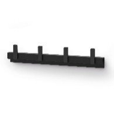 Zack POTES Barre porte-serviettes 24cm noir