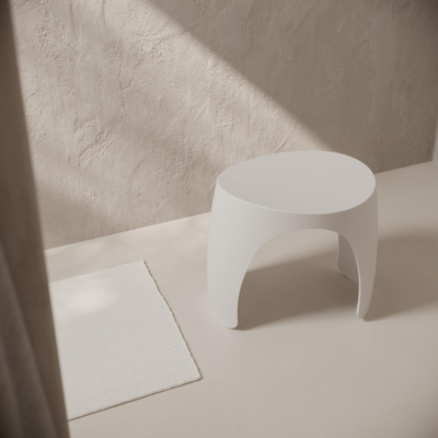 Ideavit Solidharmony Kruk - 46x31x43 - solid surface - geen overloopgat - wit mat