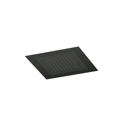 Hotbath Ace Hoofddouche - inbouw - vierkant - 38x38cm - PVD - zwart geborsteld PVD