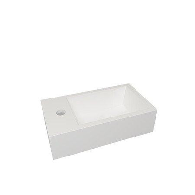 Van Marcke Durma Fonteinkastset - 40x20x50cm - 1 deur - links - 1 kraangat - links - White standard