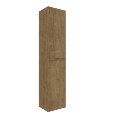 Saniclass Holz Pure Armoire haute - 180x38x38cm - 2 portes - Chêne naturel
