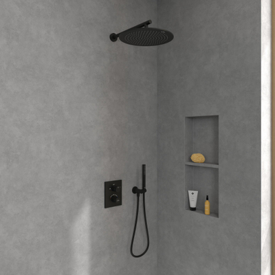 Villeroy & Boch Universal Showers douche principale - 35cm - Rond - noir mat