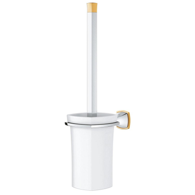 GROHE Grandera Toiletborstelhouder - wandmontage - vierkant - open - chroom/goud
