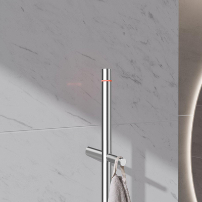 Wiesbaden Callista radiateur sèche-serviettes électrique à barre - 60 Watt - 150 cm - chrome