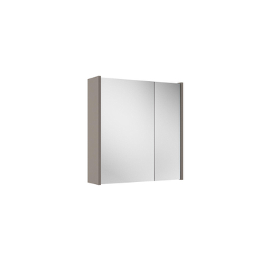 Saniclass Prime Armoire miroir - 60x63x16cm - y compris panneaux latéraux - taupe