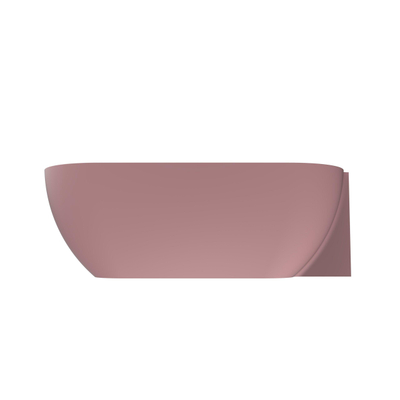 Arcqua Havana Baignoire semi-îlot - 170x80cm - droite - rose mat