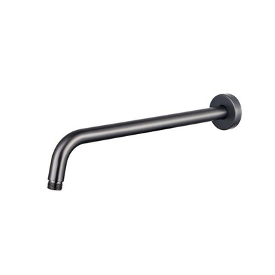 Fortifura Nebbio Ensemble de douche pluie - mitigeur encastré - élément encastré - barre coulissante - flexible de douche métal - douchette à main barre - bras mural 35cm - pomme de tête ronde - gunmetal brossé PVD