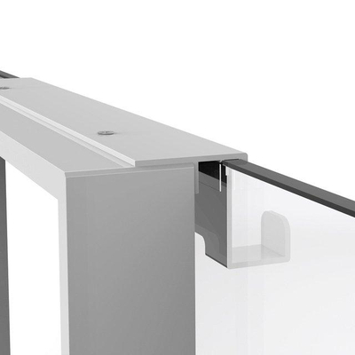 FugaFlow Eccelente Acces schap met 4 haken - voor douchewand - 50x50x6.5cm - mat wit