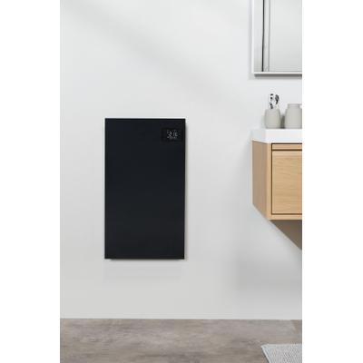 Eurom Alutherm Sani Convectorkachel - 40x70.5cm - 1200watt - wifi - wand - Verticaal - zwart mat