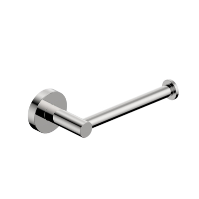 Fortifura Calvi Pack WC 3 pièces - porte-rouleau sans couvercle - brosse de toilette - crochet à serviette double rond - Chrome