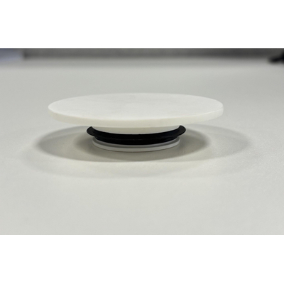 Ideavit afdekcover - 6.8cm - solid surface - mat wit