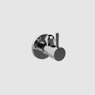Clou InBe design robinet d'arrêt d'angle type 1 rond chromé