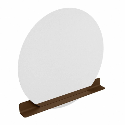 Mondiaz SPOT miroir – Ø 120 cm – avec tablette – Rust (brun)