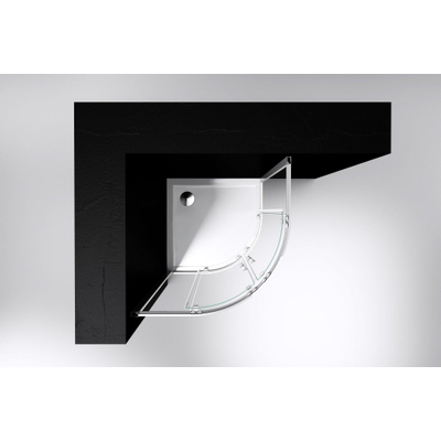 Best Design Project Cabine de douche quart de rond 90x90x190cm verre 5mm
