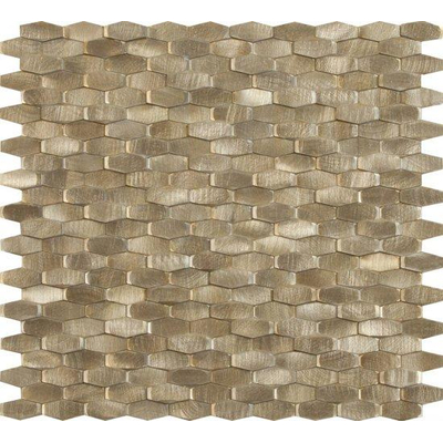 Dune Materia Mosaics Mosaïque - 28,4x30cm - 5,0mm - Or - par pièce