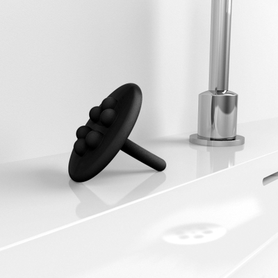 Clou Wash Me arrêt d'eau en silicone Noir
