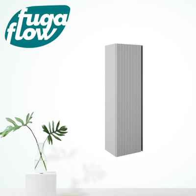 FugaFlow Eccelente Arredo Armoire colonne - 120x34.5x27.5cm - 1 porte - MDF - Greige mat (gris)