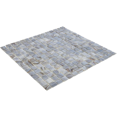 The Mosaic Factory Amsterdam mozaïektegel - 32x32cm - 4mm - vierkant - glans medium grey (grijs)